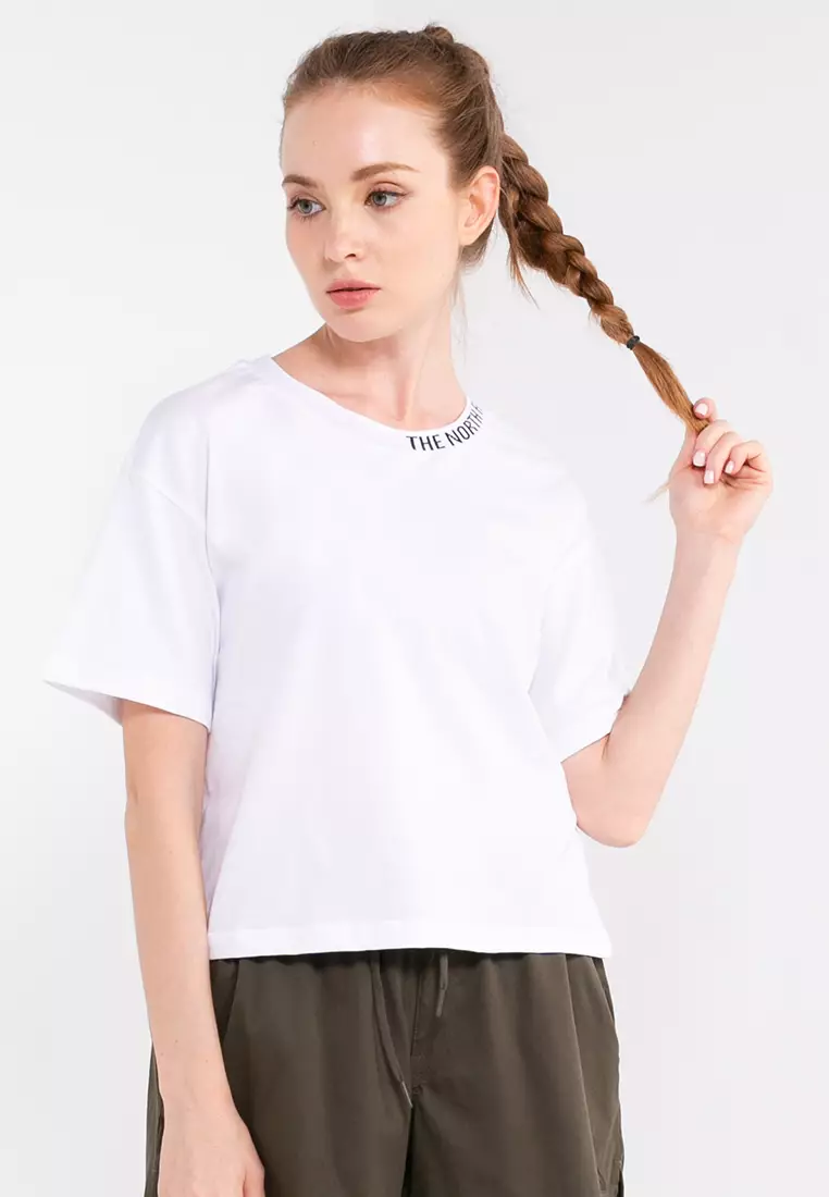 Womens white north face t shirt hotsell