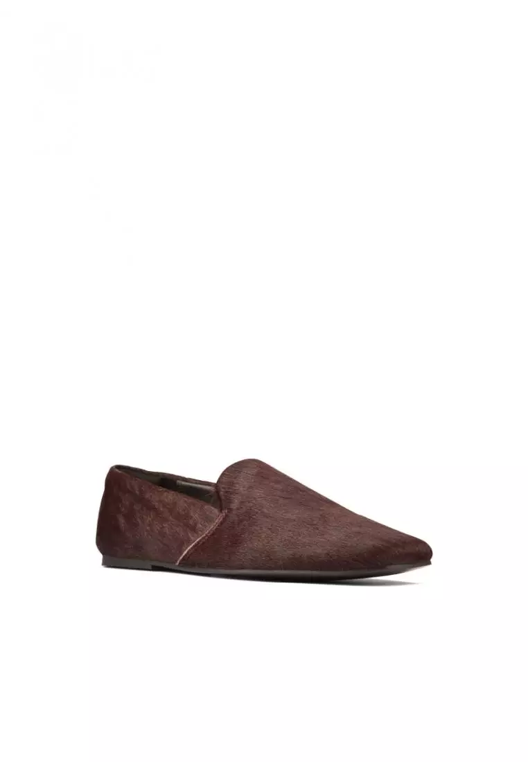 CLARKS Pure Slip Burgundy Intrest Women's Casual Shoes