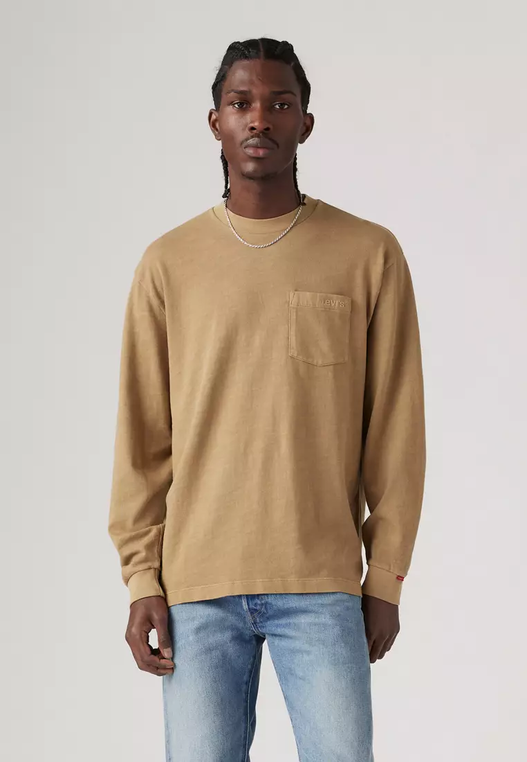 Levi long sleeve t shirt mens top