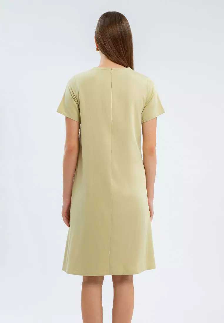 Minimal Veronica Dress Lime Green
