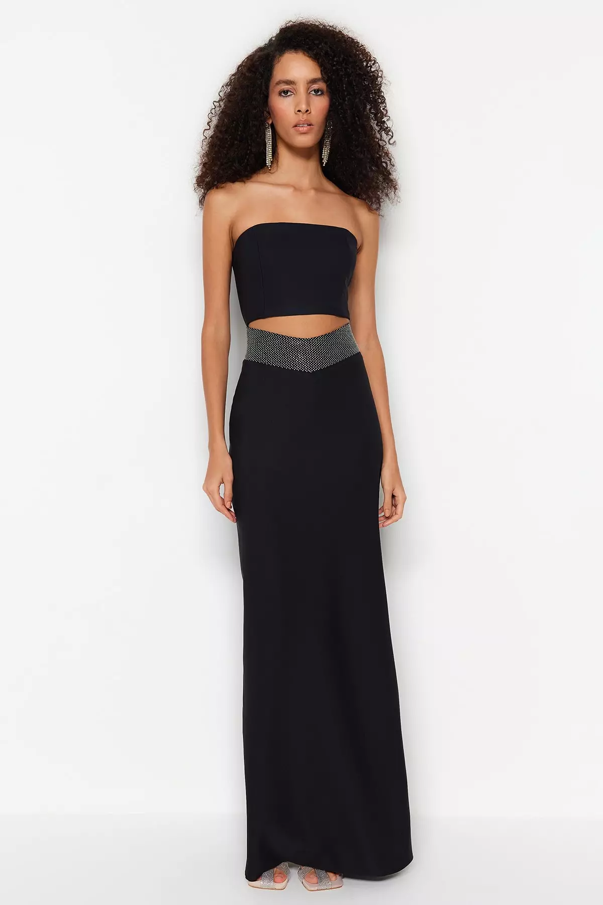 Trendyol Shiny Stones Maxi Dress 2024 Buy Trendyol Online