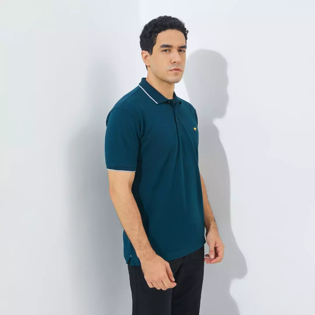 Jack Nicklaus Mandela Polo Shirt Pria Regular Fit Tosca Colour Tosca