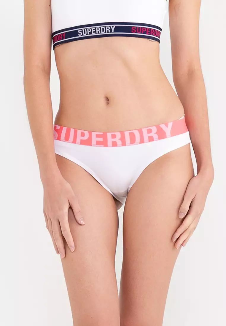 Superdry Womens Organic Cotton Multi Logo Hipster Briefs