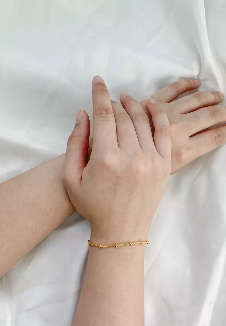 Gold and silver bead hotsell bracelet