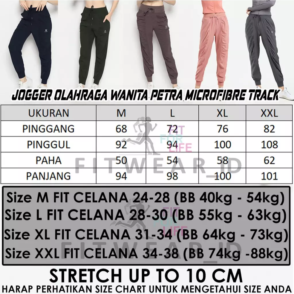 FITWEAR - Jogger Olahraga Wanita PETRA TRACK - OLD PURPLE