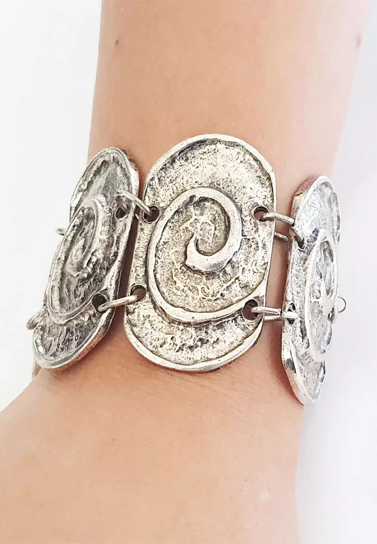 Swirl Bracelet Gelang Wanita Silver