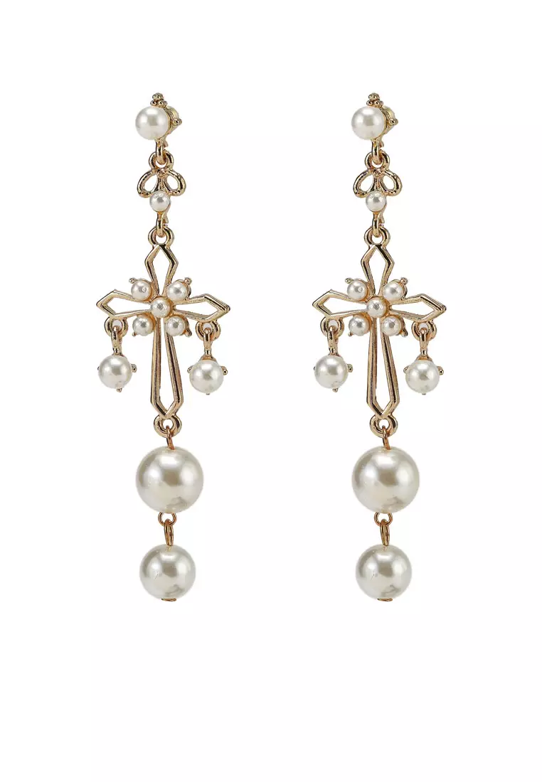 Dangle earrings cross online