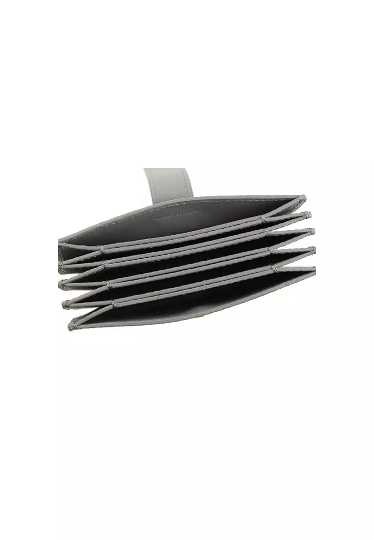 Celine CELINE Accordion Card Holder In Grained Calfskin