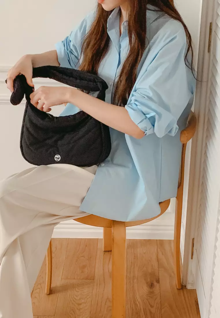 MARO MINI Nylon Crossbody Bag Black