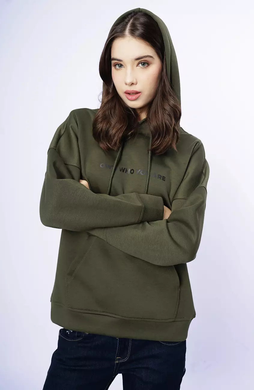 Sweater Wanita Aneshka Dark Green