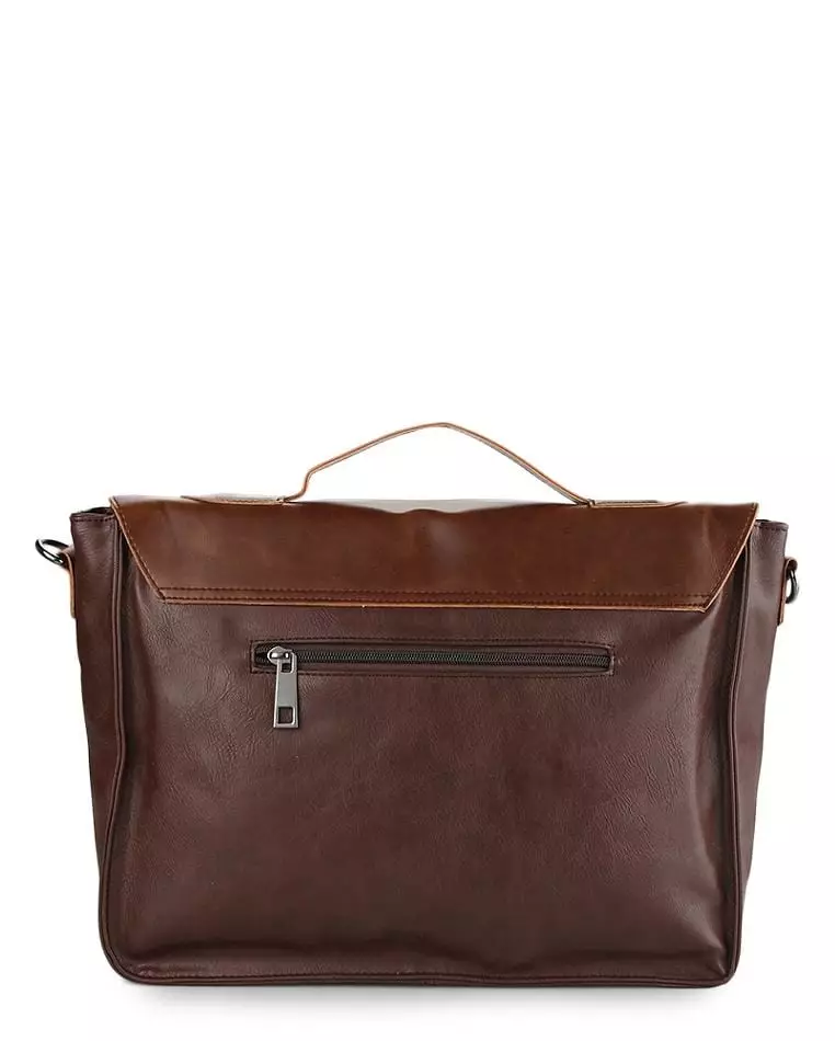 Distressed Leather Office Bag