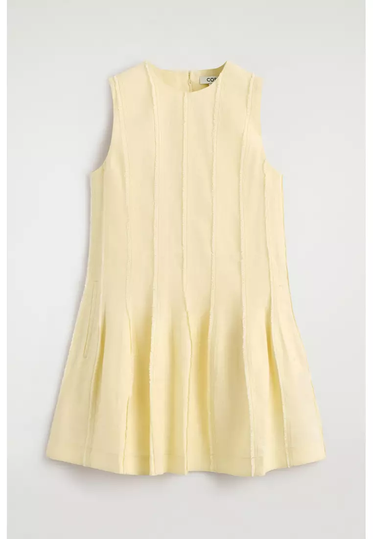 slim fit dress slacks Embellished A-Line Mini Dress in Gold - 4 / Regular