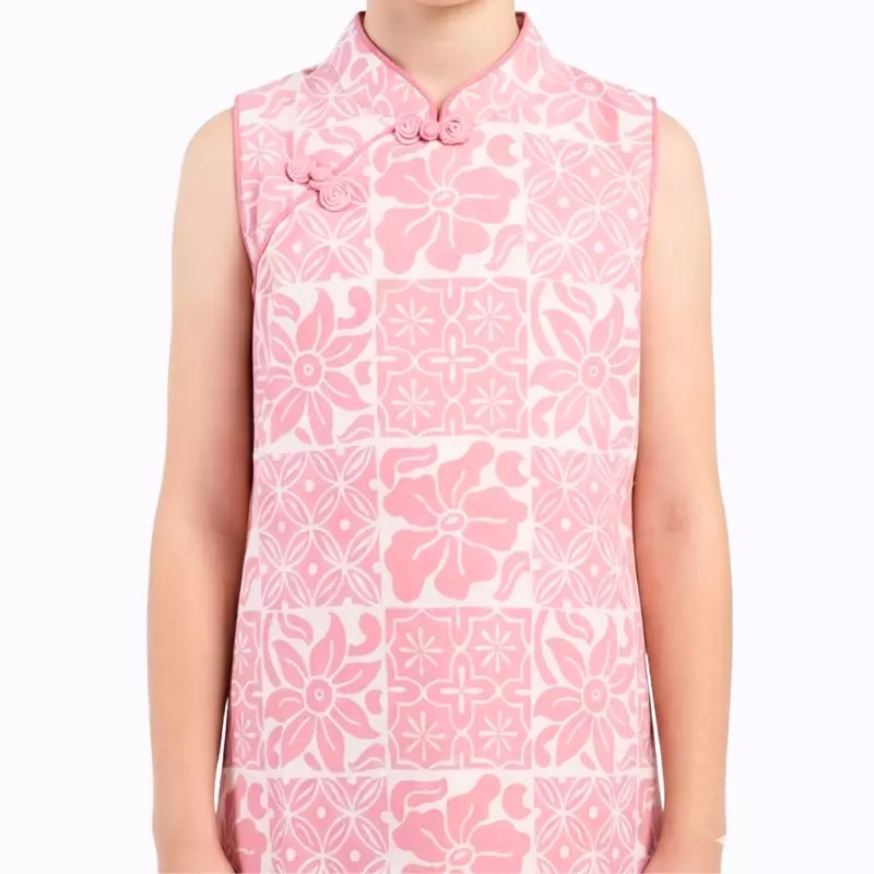 Dress Batik Anak Perempuan - Bhatara Batik Shang Chi - Atasan Batik Modern Lengan Pendek