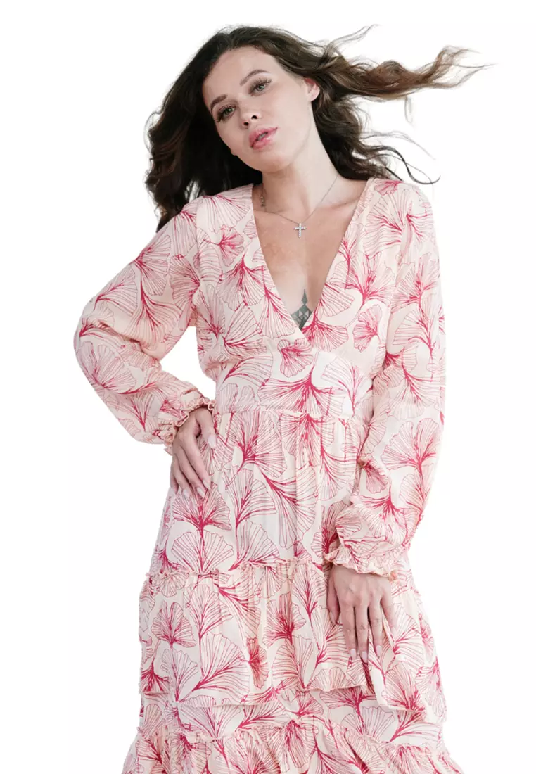 The natasha floral discount wrap maxi dress