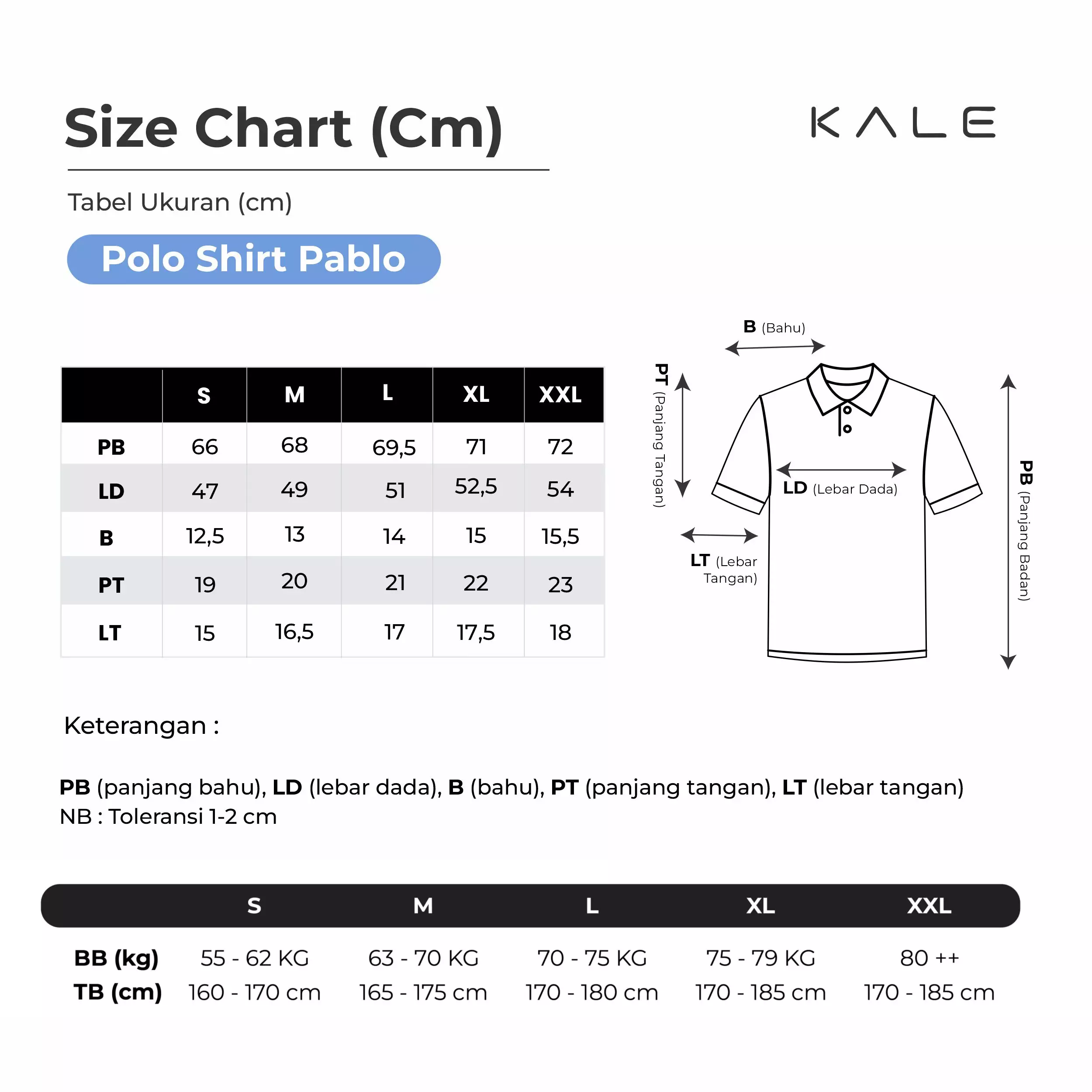 Kale Peter Navy/ Polo Shirt Pria