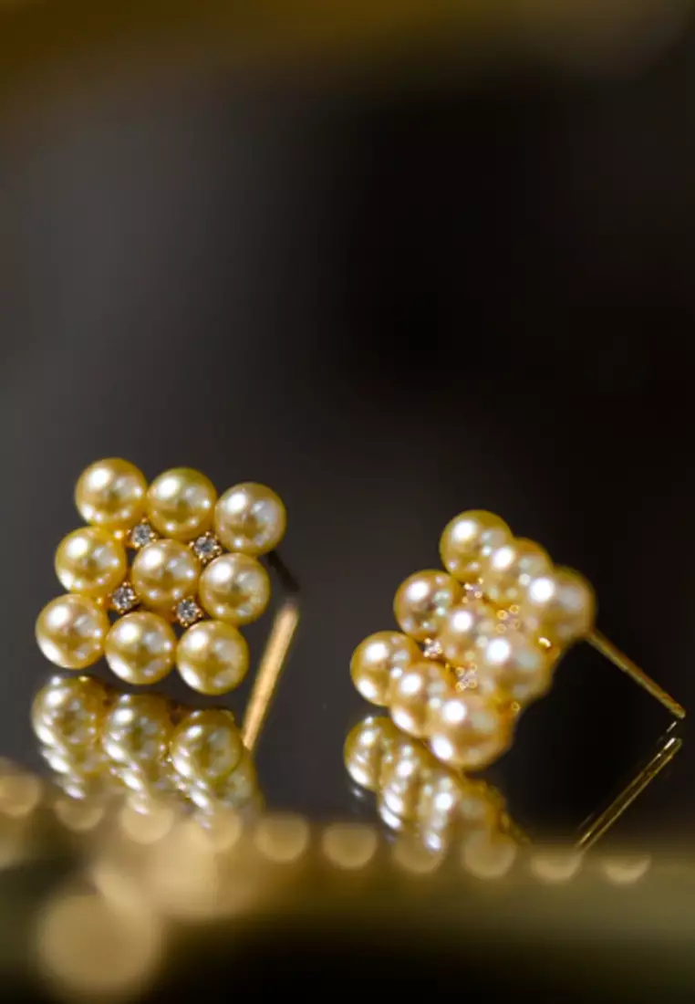 Buy Kings Collection Square Faux Pearl Earrings KJEA20117 2024