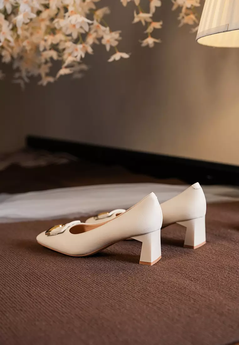 5CM 方扣粗跟高跟鞋 BY2355-20