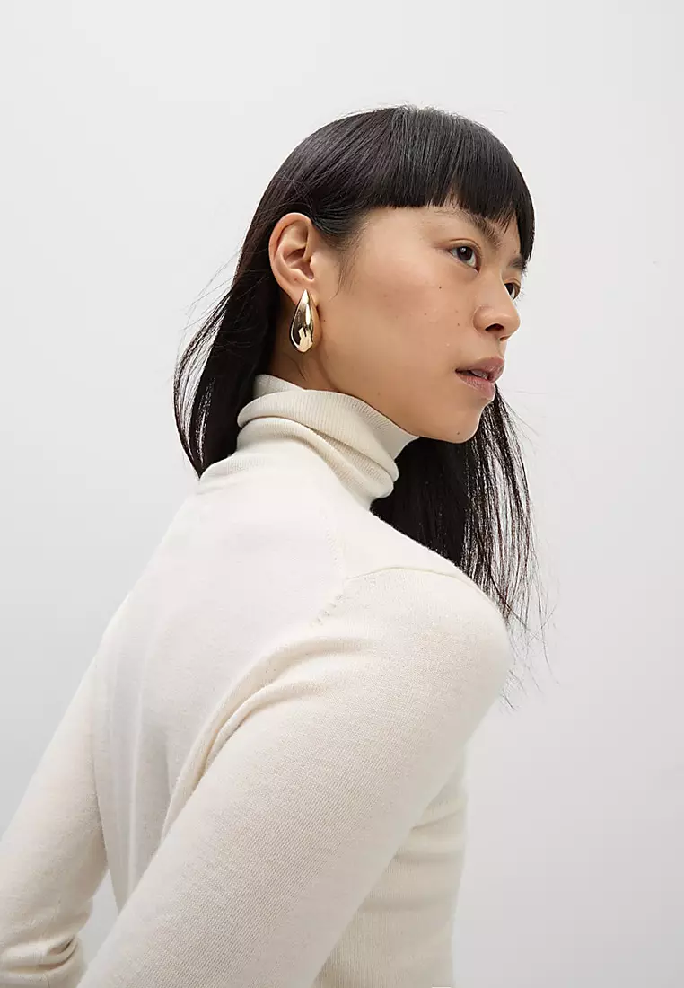 Pure Merino Wool Roll Neck Jumper