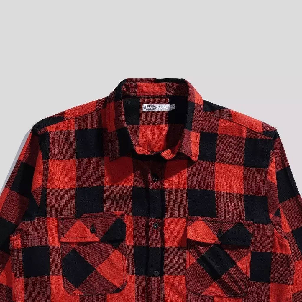 Lee Cooper Flannel Shirt Ethan Red Black