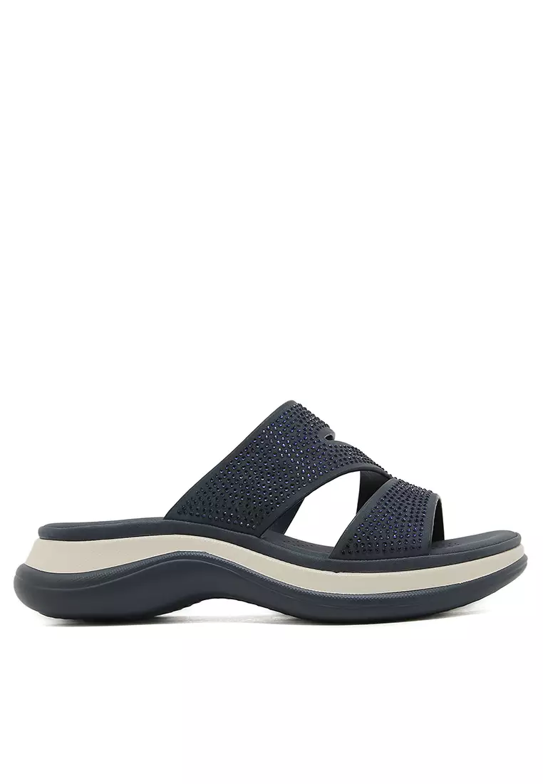 Buy Twenty Eight Shoes 4CM Rhinestone Strap Lightweight Slippers