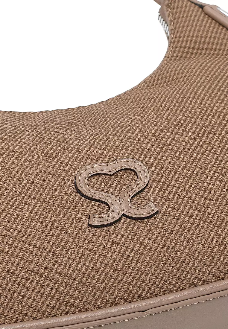 Women's Top Handle Bag / Sling Bag / Crossbody Bag / Shoulder Bag (Tas Tangan Wanita / Tas Selempang Wanita / Tas Bahu Wanita) - Cokelat