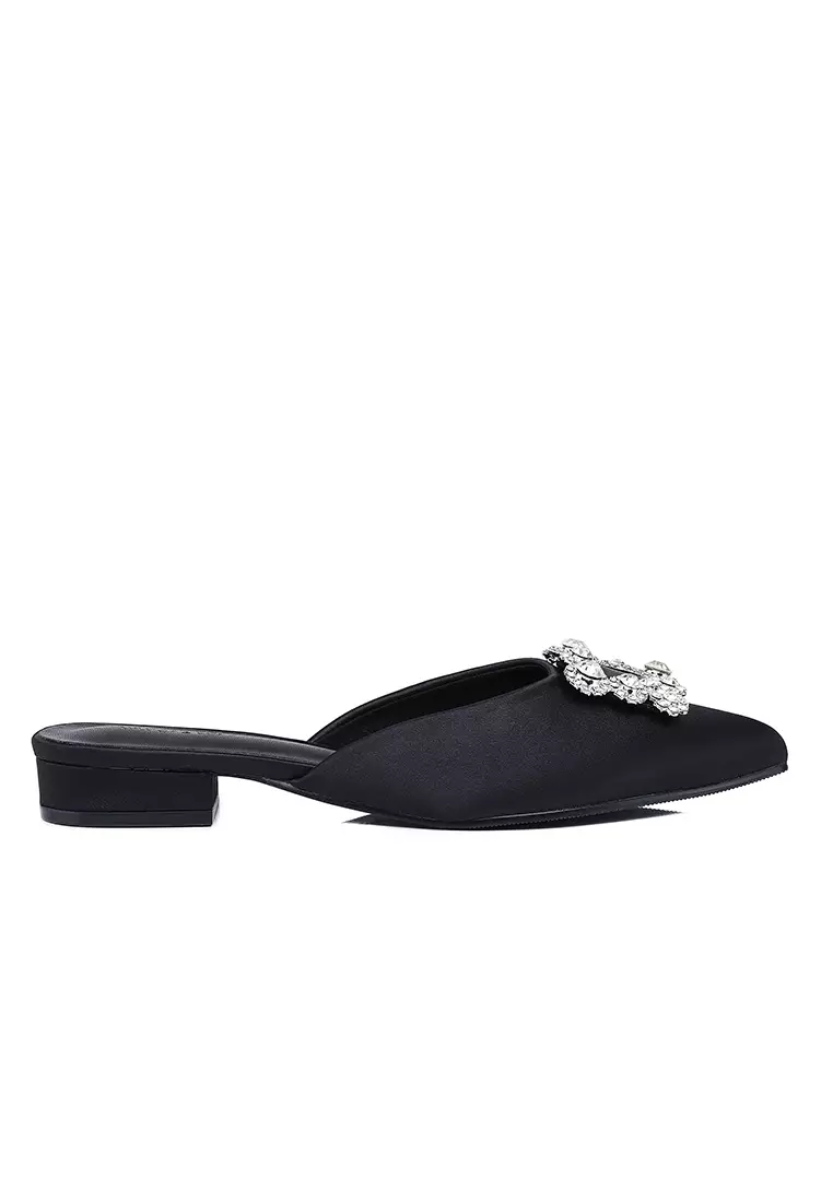 Discount on Milliot & Co.  shoes - SKU: Doretta Embellishment Slip Ons Heels