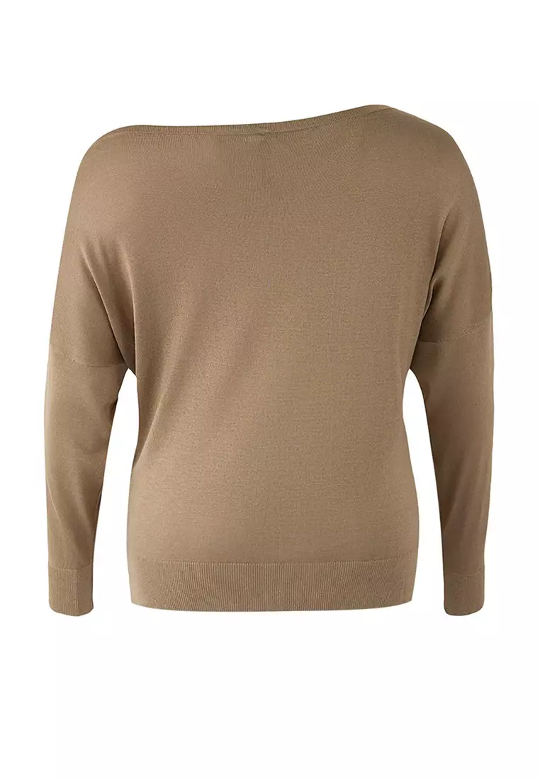 Mink Boat Neck Knitwear Sweater Tbbaw24An00041