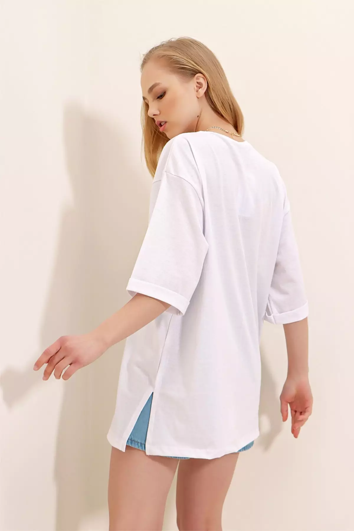 Oversized Cotton Basic T-Shirt