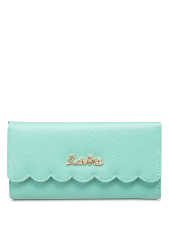 扇貝邊飾仿皮長皮夾, 包esprit hong kong, 飾品配件