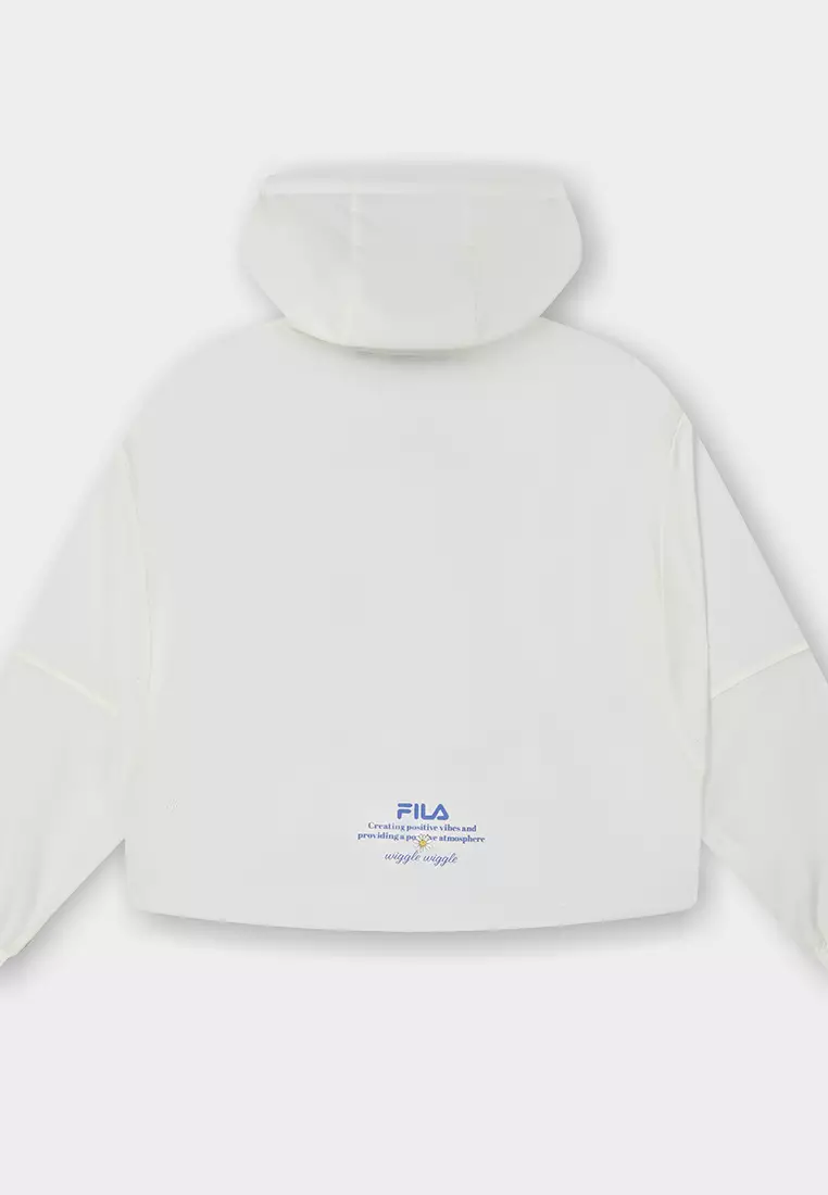 FILA CORE WHITE LINE Women Woven Top in White