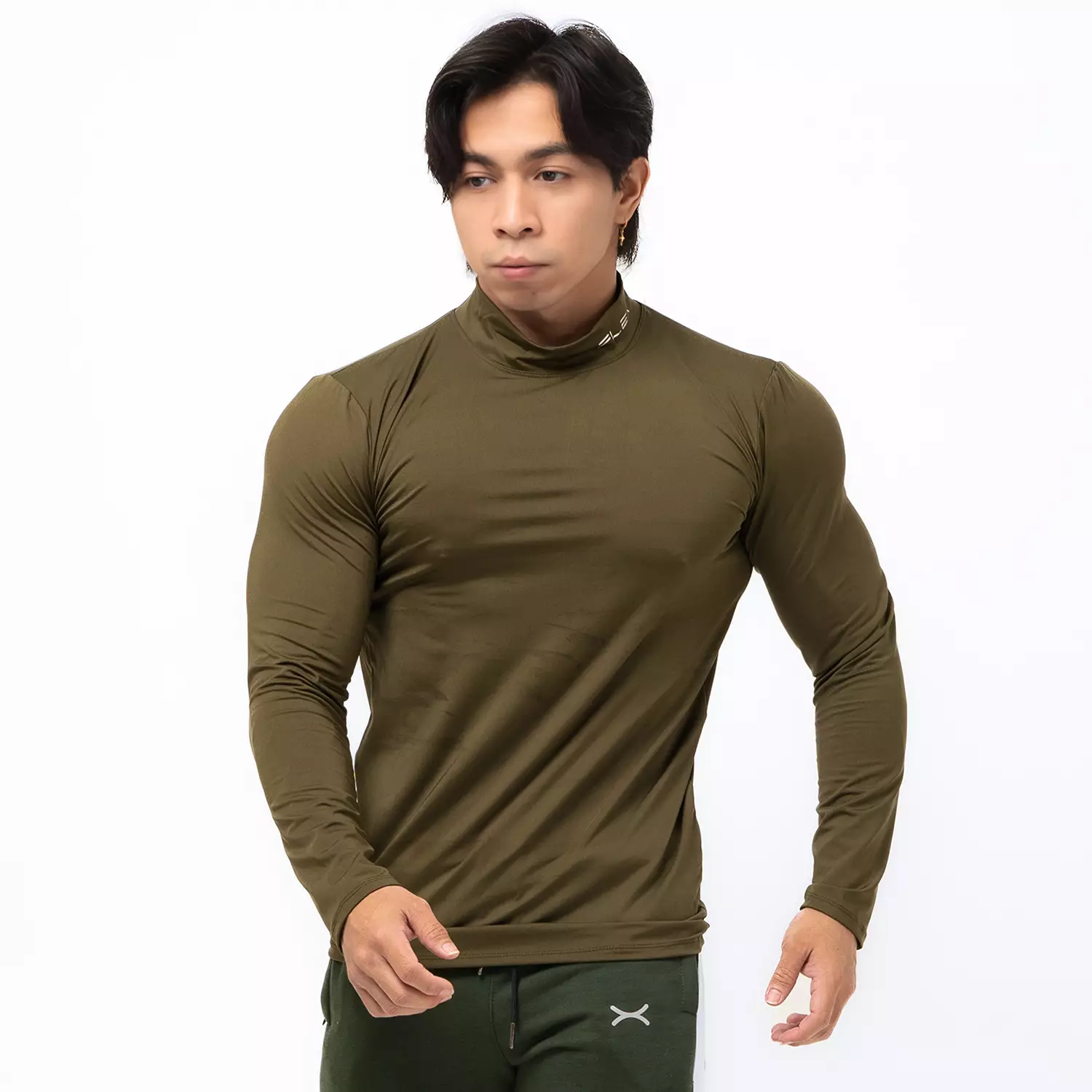 Baselayer Turtleneck Long Sleeves Army Green