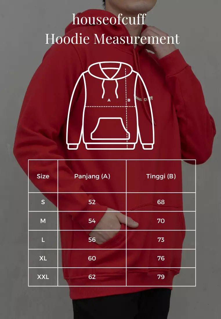 Houseofcuff Jaket Jumper Hoodie Tebal Premium Glow In The Dark Abu Muda