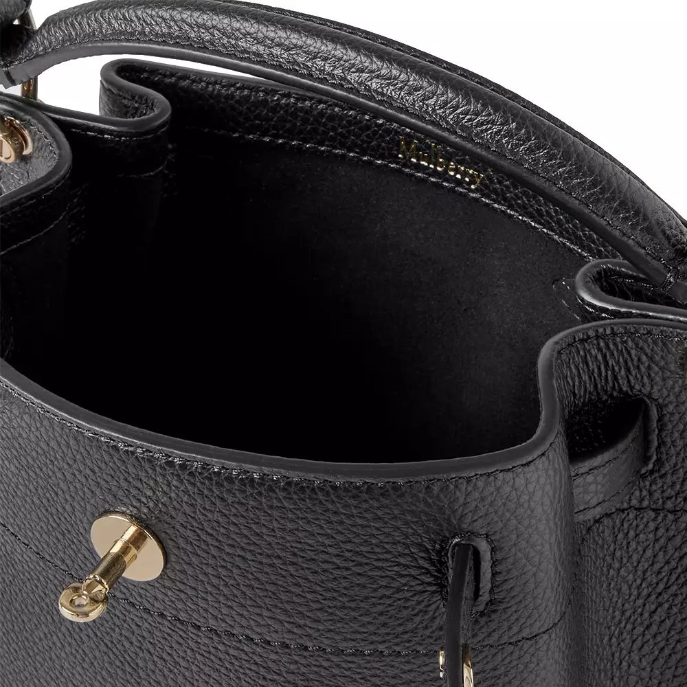 Mini Islington Bucket Small Classic Grain Black