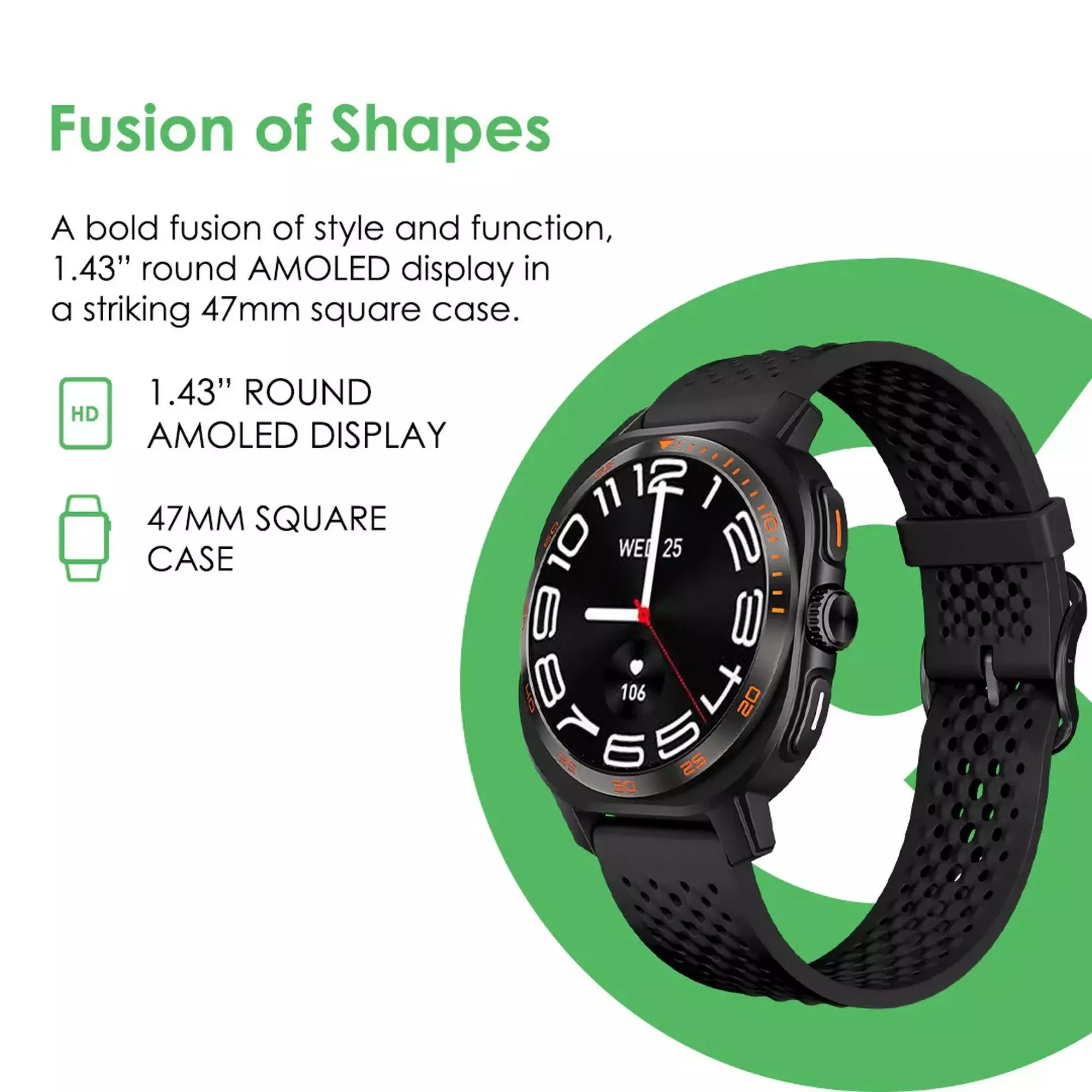iGear Omni Smart Watch Black IGOM-01 Smartest Life Partner Original