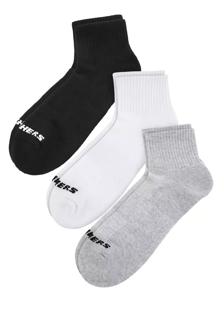 3Pk Mens 1/2 Terry Qtr Crew