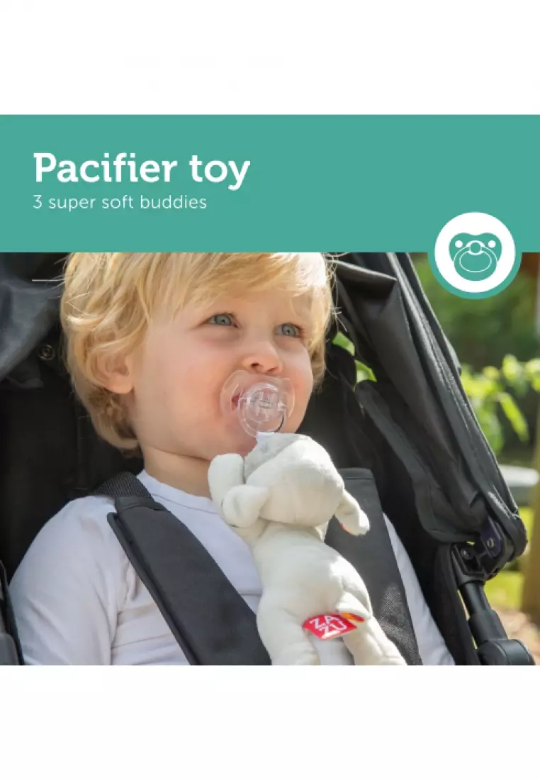 Buy Zazu [Zazu] Universal Pacifier Holder Soft Toy, Dexy the Dog