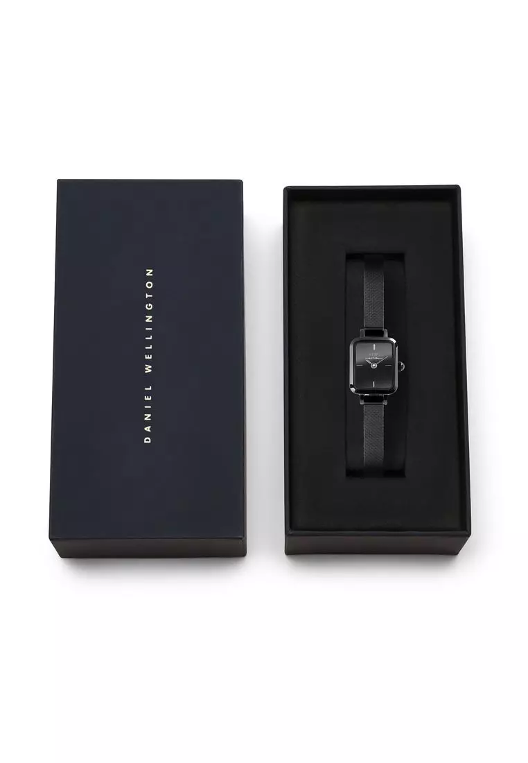 Quadro Mini Reflection Black - Women Watch stainless steel watch DW Official Authentic Original jam tanggan perempuan DW jam tangan