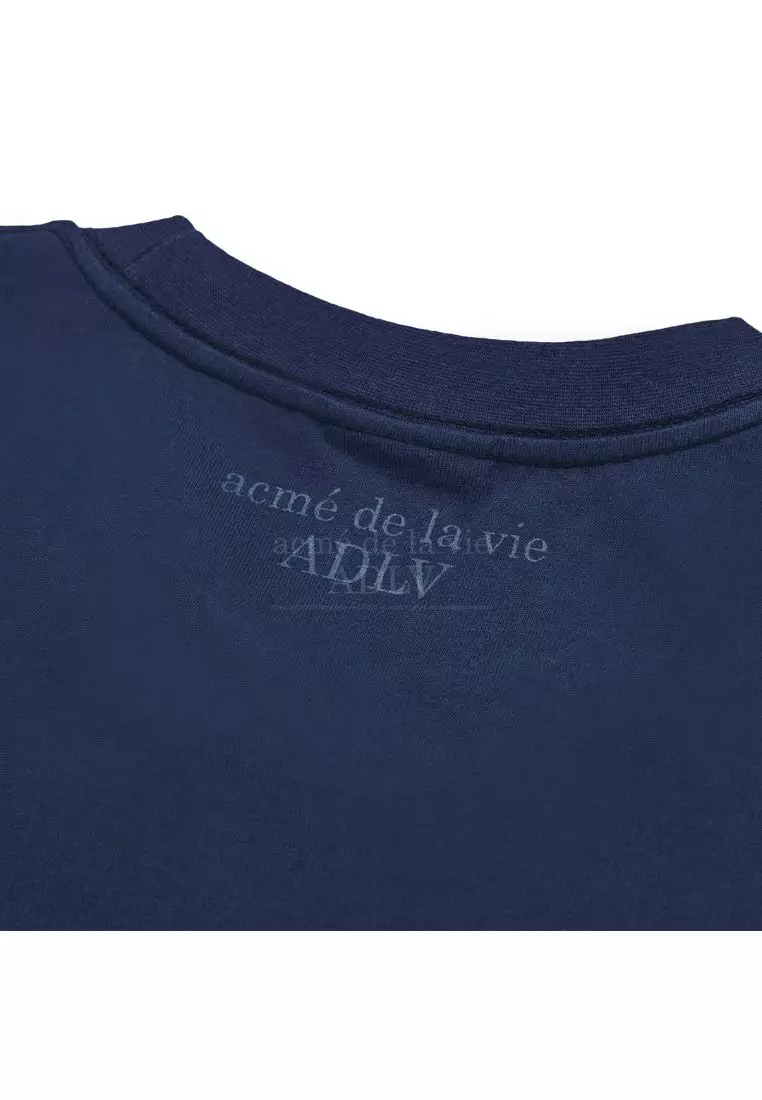 ADLV Navy Fuzzy Rabbit Short Sleeve T-Shirt