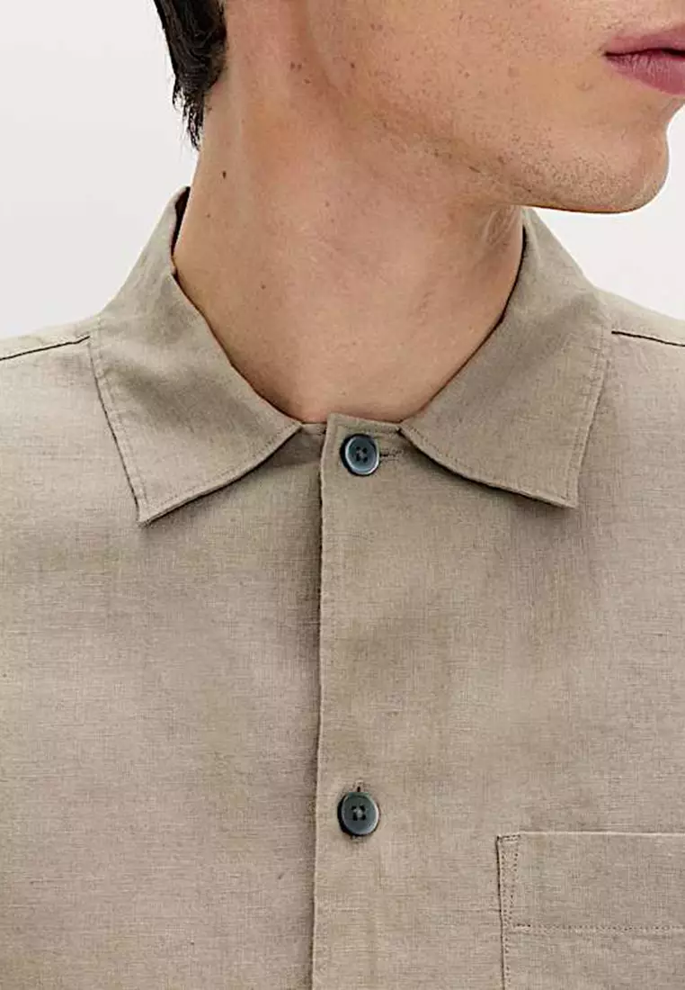 Pure Linen Short Sleeve Shirt