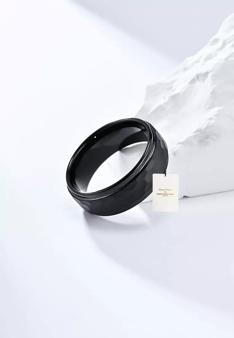 Textured Tungsten Carbide Ring JW QF-040