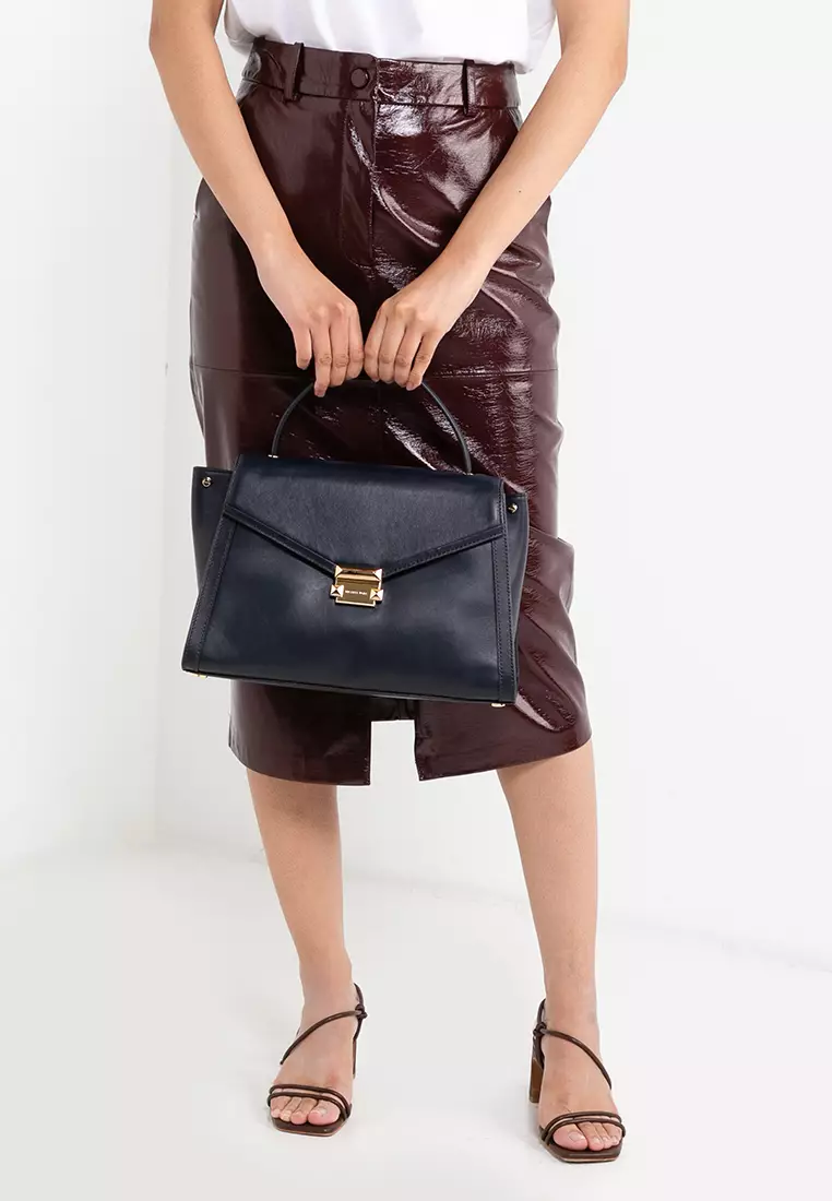 Michael kors whitney large top handle satchel top