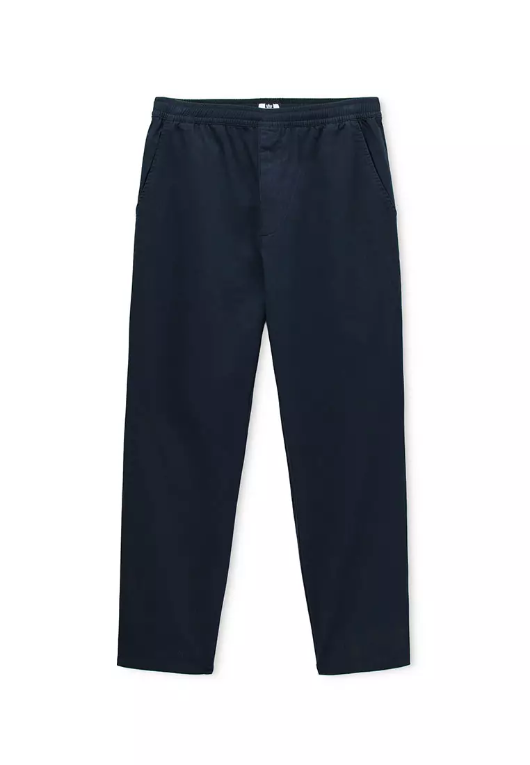 MENS NAVY BAHRIL EASY COTTON PANT