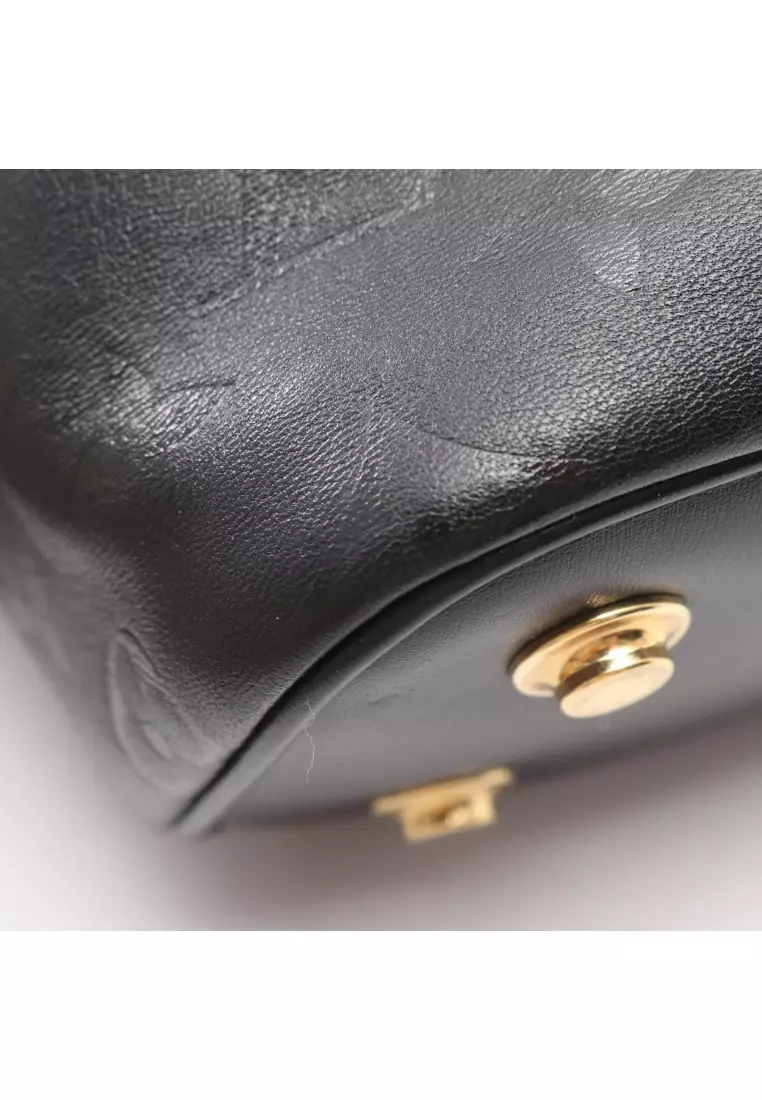 Pre-Loved Louis Vuitton Vanity PM monogram ink 2WAY Handbag vanity bag leather black