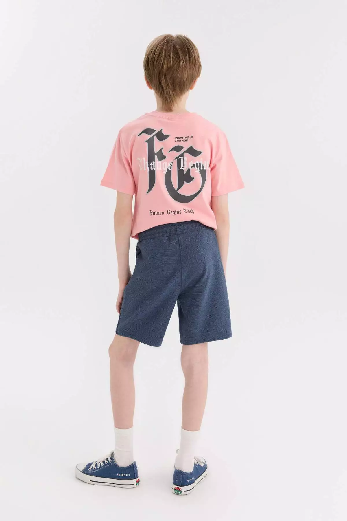 Boy's Elastic Waist Shorts E6890A825Sm