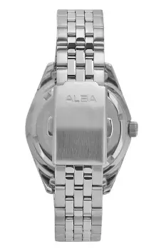 Jam Tangan Wanita Alba Active AG8Q27 AG8Q27X1 Strap Stainless Steel Silver Color Women Sky Blue  Dial Original Garansi Resmi