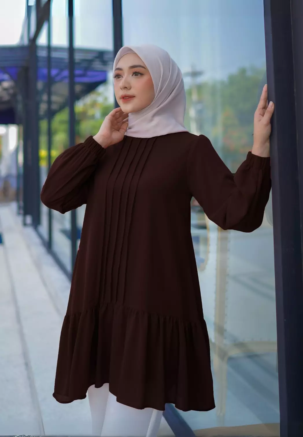 Nicole Blouse - Coffee