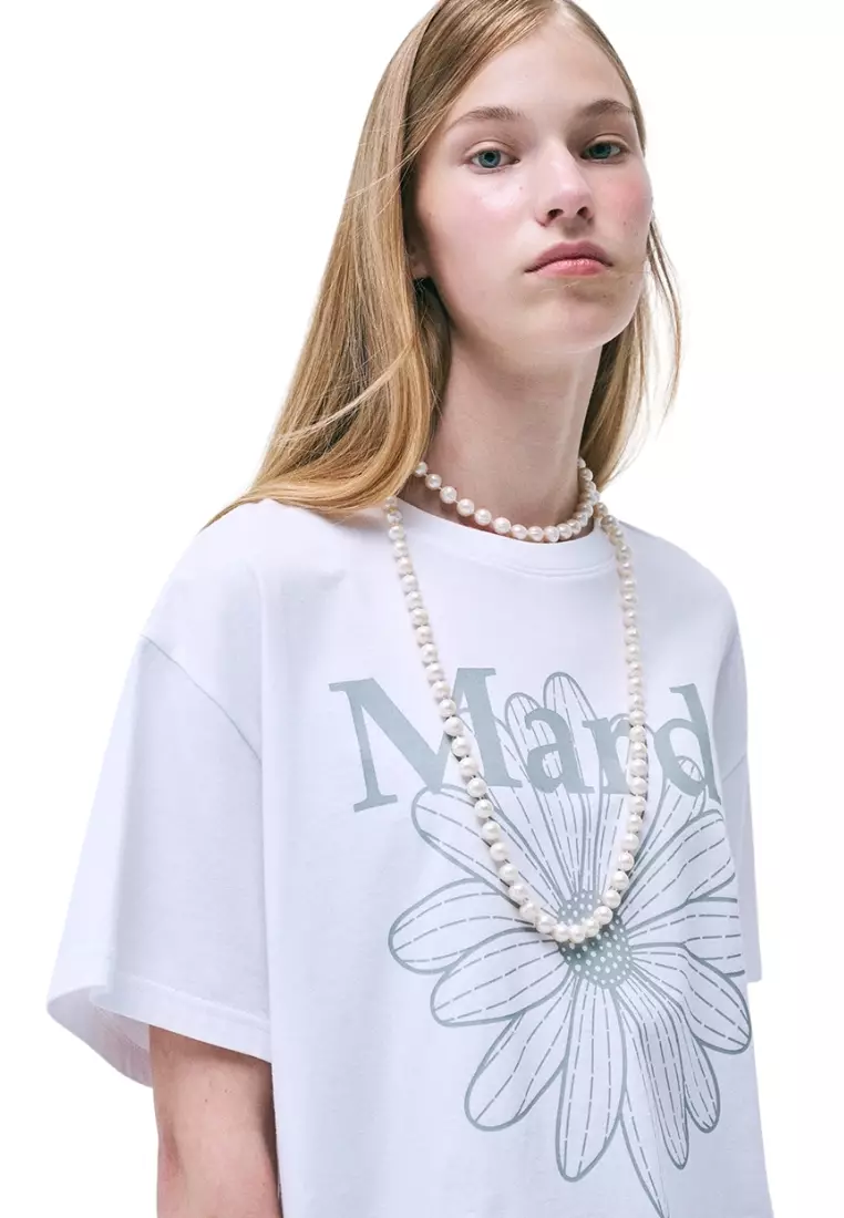 ●Mardi Mercredi●UNISEX TSHIRT FLOWERMARDI_WHITE LIGHTGREY UNISEX TSHIRT FLOWERMARDI_WHITE LIGHTGREY - MARDI MERCREDI