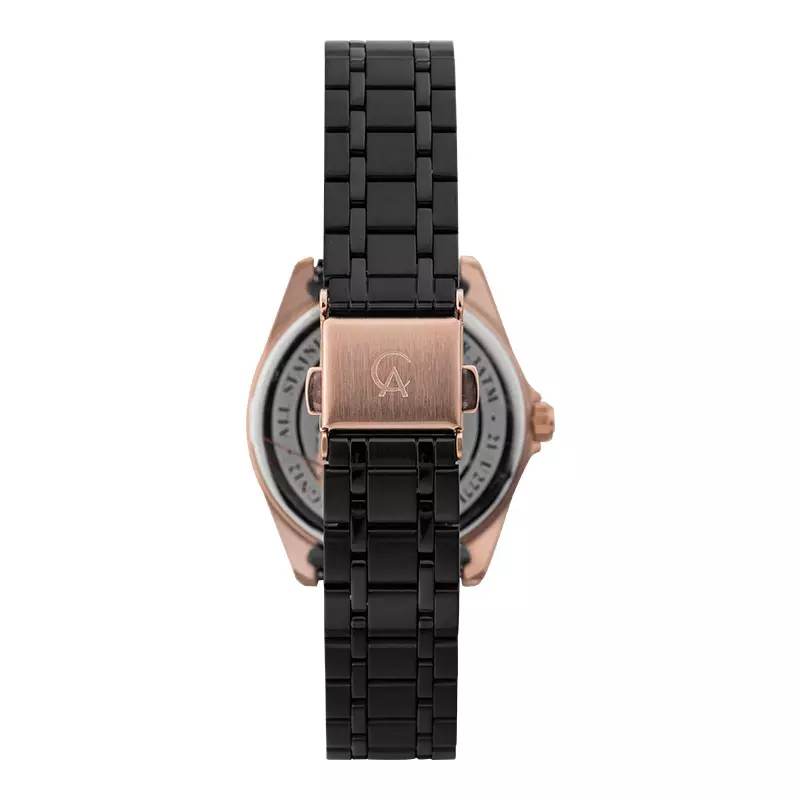 Jam Tangan Wanita Alexandre Christie Classic Steel AC 8661 LD BBRBA Ladies Black Dial Black Stainless Steel Strap