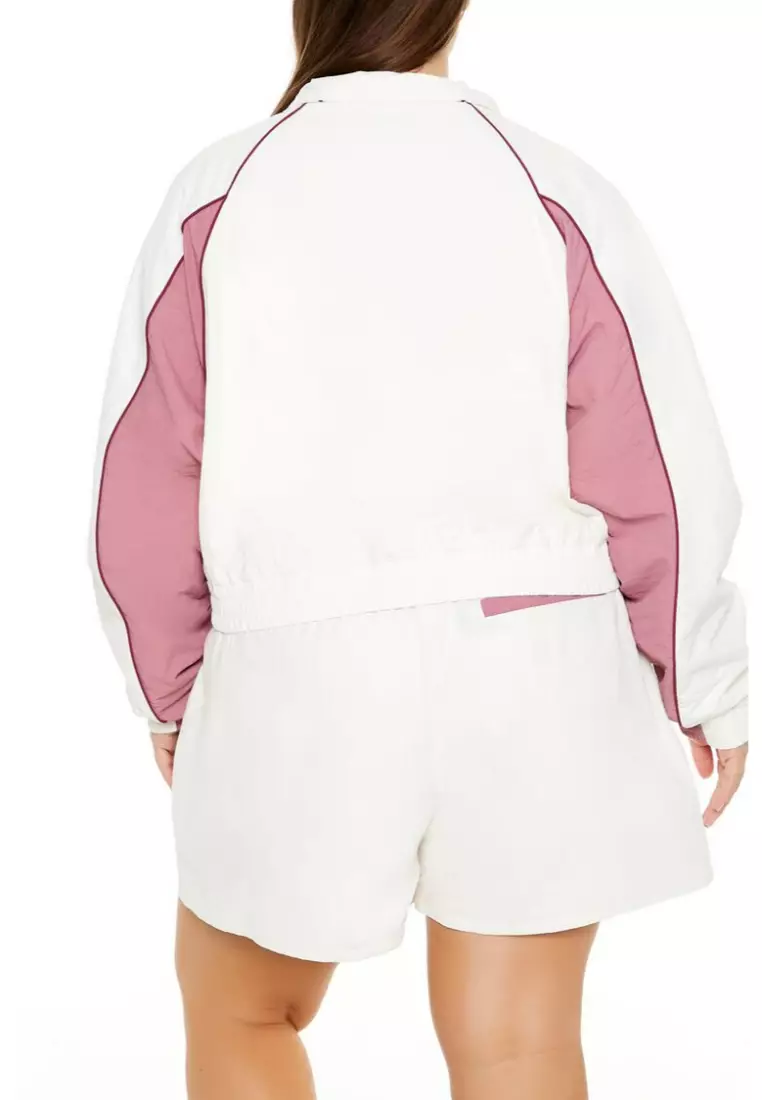 Forever 21 colorblock windbreaker sales