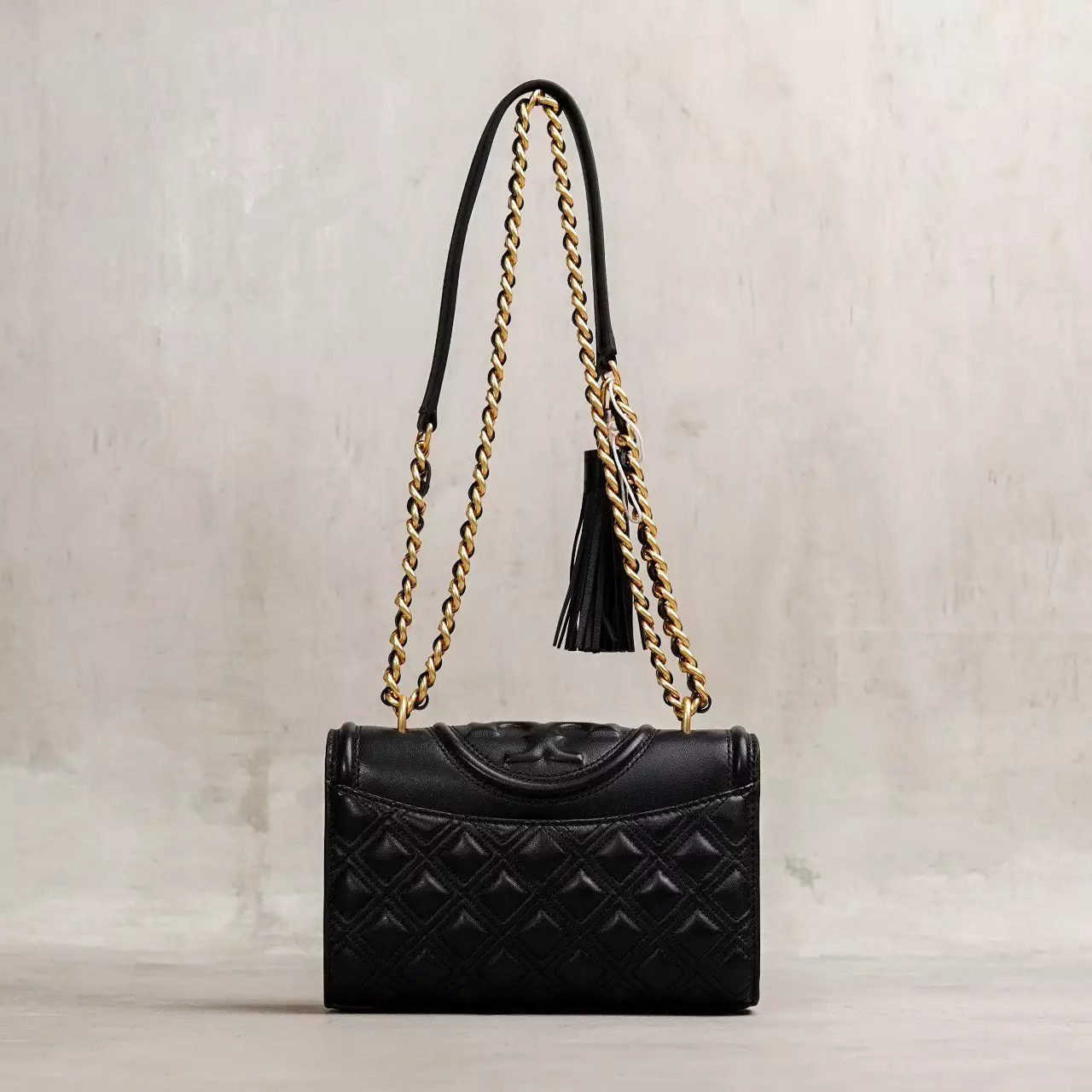 Tas TORY BURCH FLEMING GHW BLACK SHOULDER BAG SMALL 100% ORIGINAL